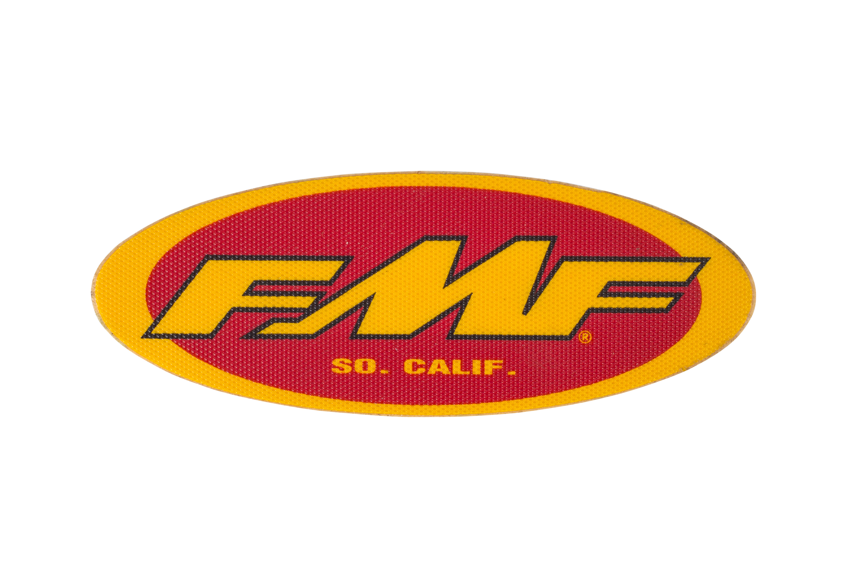 FMF 5" JERSEY STKR (YEL/RED) (INDIVIDUAL)