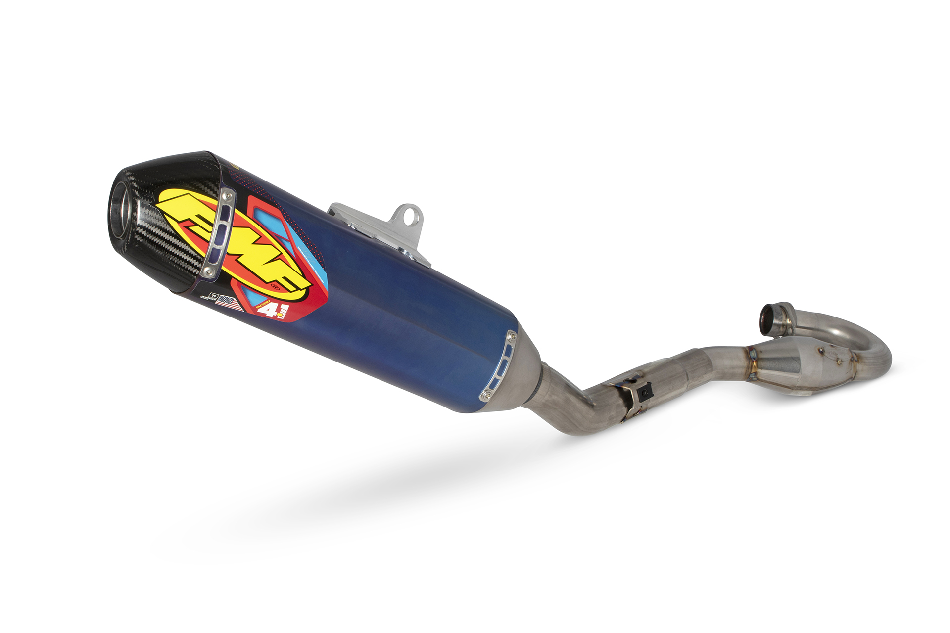 HON CRF450R/RX'21-24 ANO FACTORY 4.1 RCT W/R.CARBON CAP COMPLETE EXHAUST SYSTEM W/TI MEGABOMB HEADER (041605)