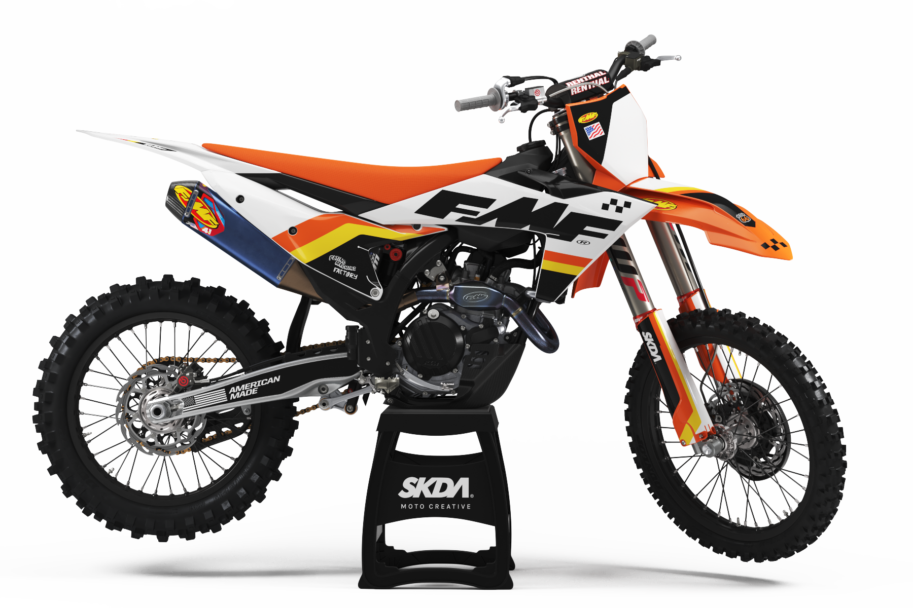 KTM FMF GRAPHICS KIT  SX / XC / XC-F /SXF 125-450CC 2023   SX-F 250/450CC 2022 FACTORY EDITION 