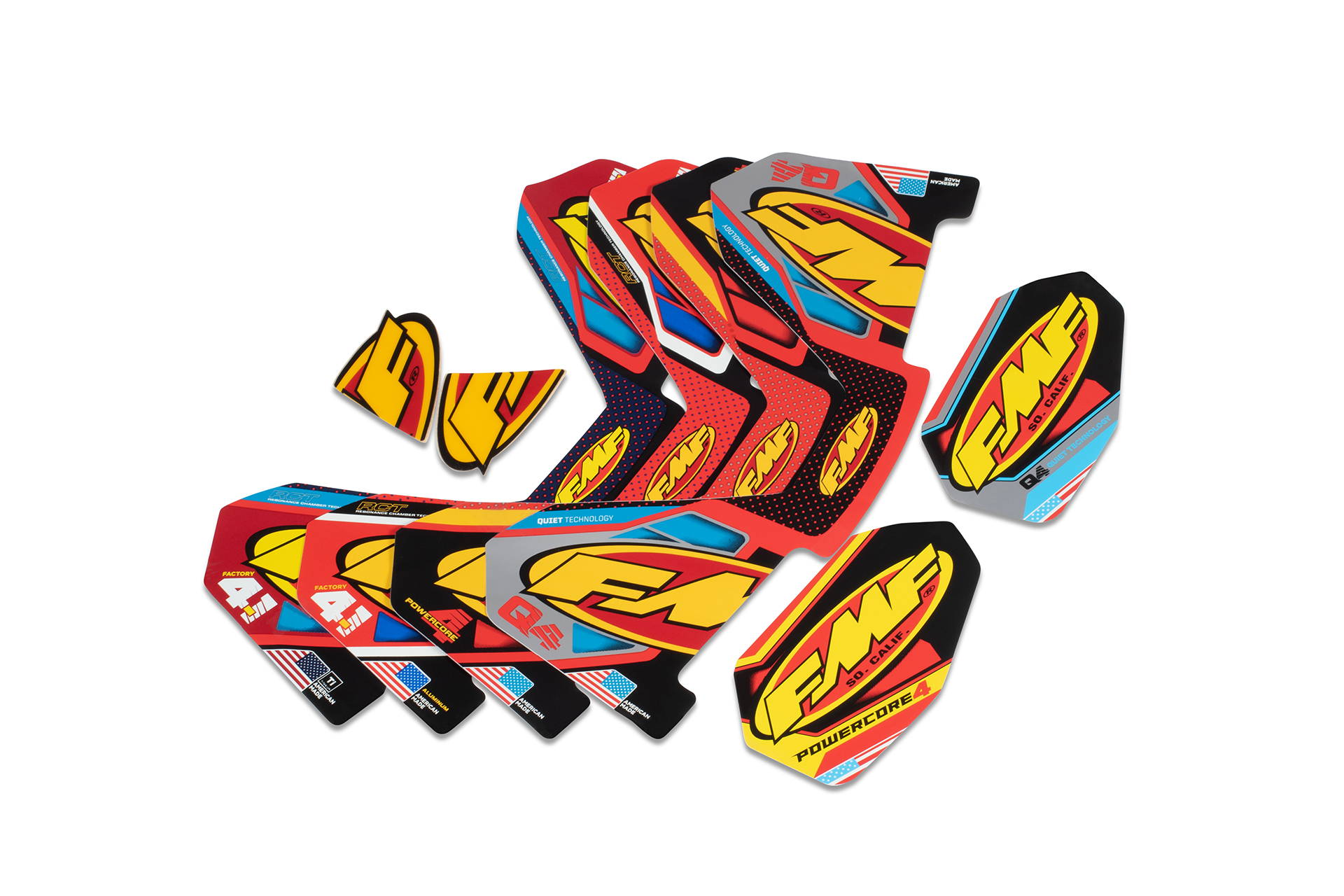 2pk FMF FCTRY 4.1 RCT REPLACEMENT WRAP DECAL